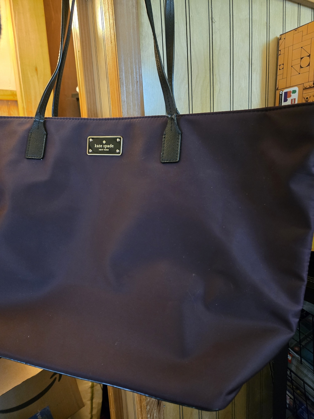 Kate Spade Nylon Tote in Deep Burgundy